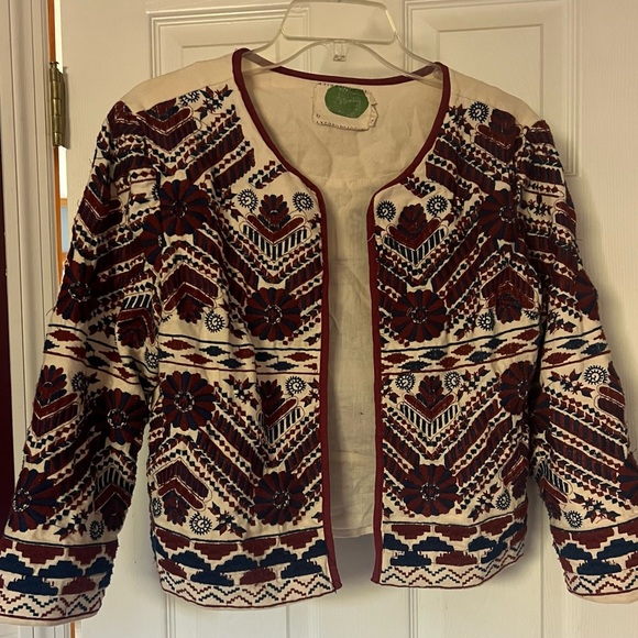 Anthropologie Jackets & Blazers - Anthropologie Greenwich Embroidered Jacket